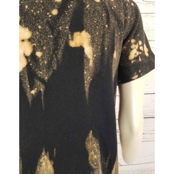 Liz Claiborne Jacket Top Custom frosted Reverse Tie-Dye Short sleeve Sz Medium - Picture 7 of 10